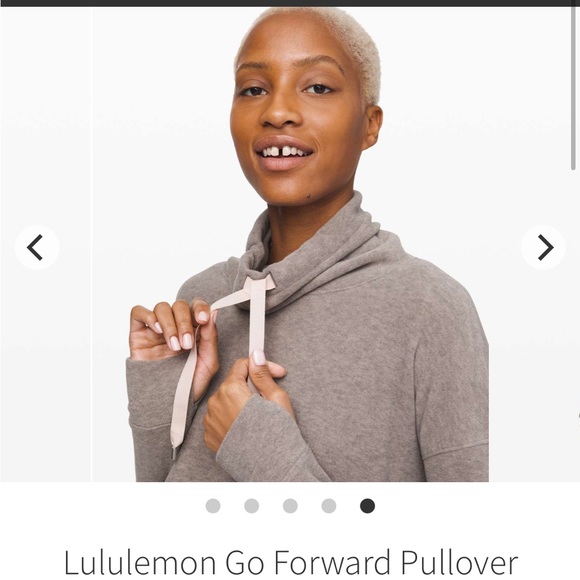 NWOT Lululemon go forward Grey fleece pullover sweatshirt perfect condition sz 4 - Picture 2 of 9